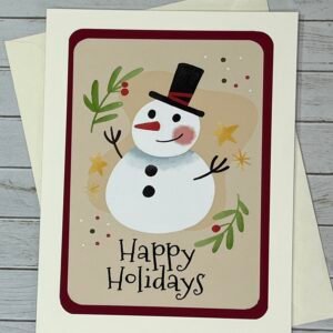 Handmade Cards-  Set of 4 - Happy Holidays