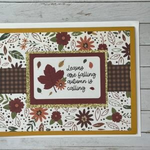 Handmade Greeting Card - Leaves are falling