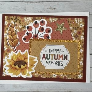 Handmade Greeting Card - Happy Autumn Memories