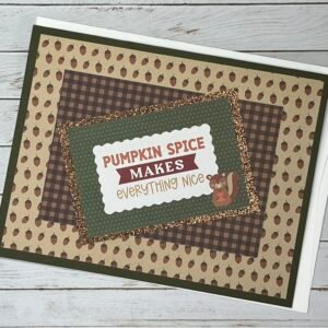 Handmade Greeting Card - Pumpkin Spice