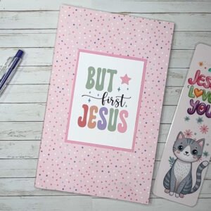 Notebook Set - But First Jesus (Pink)
