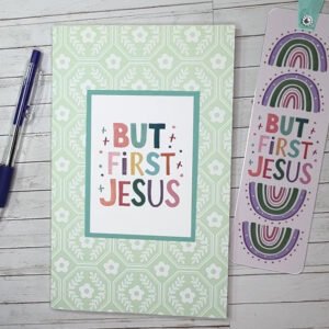 Notebook Set - But First Jesus (Green)